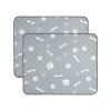 2Pcs Washable Pet Pee Pads For Puppy Dogs Reusable Mats Machine Washable