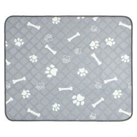 2Pcs Washable Pet Pee Pads For Puppy Dogs Reusable Mats Machine Washable (Option: L)
