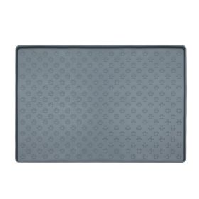 Spot Pet Mat, Waterproof And Easy To Clean Silicone Dog Mat, Square (Option: Blue-Small)