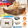 Pet Dog Bed Soft Warm Fleece Puppy Cozy Nest Sofa Bed Cushion Mat For S/M Dog