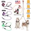 Double Dogs Leash No-Tangle Dogs Lead Reflective Dogs Walking Leash Padded Handle