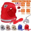 Reflective Mesh Harness Dog Leash Set
