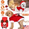 Dog Santa Claus Reindeer Antlers Costume