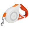 16FT Retractable Dog Leash with Flashlight RGB Light Fit for 66-110lbs