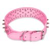Dog Leather Collar Spiked Studded