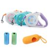 16FT Retractable Dog Leash with Flashlight RGB Light Fit for 66-110lbs