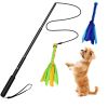Extendable Dog Flirt Pole with Lure 10.23-26.77in