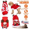 Dog Santa Claus Reindeer Antlers Costume