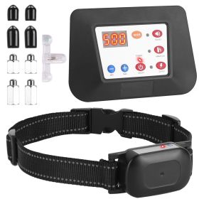990FT Radius Dog Training Collar Wireless Fence IPX6 Waterproof Rechargeable (Option: With1Collar)