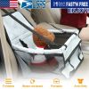 Dog Booster Car Seat Foldable Pet Travel Carrier w/ Clip-on Safety Leash for up to 20Lbs