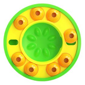 Slow Feeding Interactive Dog Food Bowl (Option: Green)