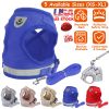 Reflective Mesh Harness Dog Leash Set