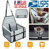 Dog Booster Car Seat Foldable Pet Travel Carrier w/ Clip-on Safety Leash for up to 20Lbs