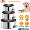 Stainless Steel Dog Bowl Hanging Food Bowl Detachable Food Water Bowl with Clamp Holder