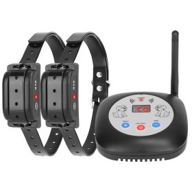 328FT Electric Wireless Dog Fence System With GPS Location Monitor Collar Rechargeable (Option: 2Collar)
