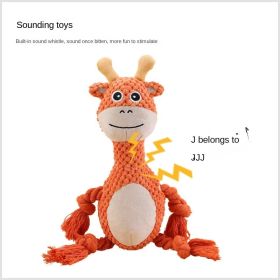 dog chew toys plush sound toys grinding teeth resistant to bite interactive (colour: Elephant baby)