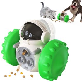 PawPartner Dog Tumbler Interactive Toys Increases Pet IQ Slow Feeder Swing Training Food Dispenser (Color: Green, Ships From: China)