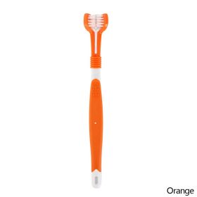 Three-Head Multi-angle Toothbrush Cleaning Dog Brush Bad Breath Teeth Care Tool (Color: B02)