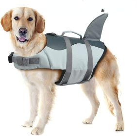 Life Jacket Shark; Dog Lifesaver Vests with Rescue Handle Pet Safety Swimsuit Preserver for Swimming Pool Beach (colour: Rose, size: XS)