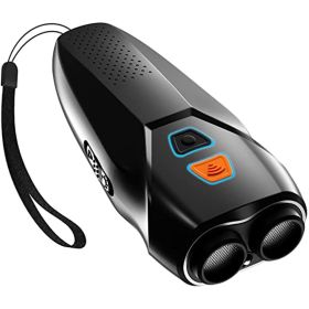 Anti Barking Device with Training/Deterrent Modes Dog Whistle to Stop Barking Ultrasonic Dog Barking Deterrent (Color: Black)