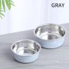 Dog Bowl For Food And Water, Stainless Steel Pet Feeding Bowl, Durable Non-Skid Insulated Heavy Duty