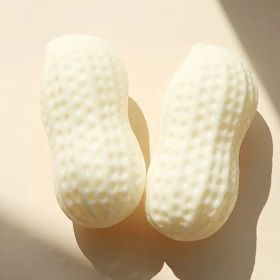 Funny Pet Dog Squeaky Toys Bite Resistant Puppy Dogs Toys Pets Rubber Peanut Clean Tooth Chew Toy (Num: 2Pcs)