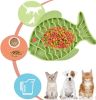 Silicone Lick Mat For Pet Dogs Slow Food Plate Rice Bowls Anti Gulping Choking Feeder Puppy Treat Dispenser