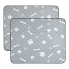 2Pcs Washable Pet Pee Pads For Puppy Dogs Reusable Mats Machine Washable