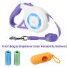 16FT Retractable Dog Leash with Flashlight RGB Light Fit for 66-110lbs