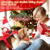 Pet Christmas Costumes Red Winter Coat for Dog Riding Santa Claus with Bell Clothes New Year Outfit