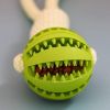 Dog Toys Treat Balls Interactive Hemp Rope Rubber Leaking Balls For Small Dogs Chewing Bite Resistant