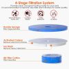 2L/67.6Oz Automatic Electric Pet Water Fountain Stainless Steel Pet Drinking Fountain Dog Water Dispenser