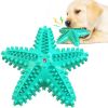 Sea Star Shaped Dog Toothbrush with Sound Pet Teeth Grinding Toy