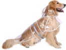 Reflective Dog Raincoat Hooded Slicker Poncho Dogs and Puppies; Waterproof Dog Clothing