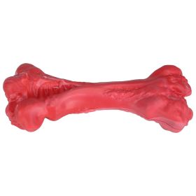 Dog Chew Toy Dog Teething with Beef Flavor Suitable for Aggressive Chewers (Option: RedWhite_L)