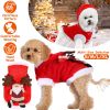 Dog Santa Claus Reindeer Antlers Costume