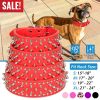 Dog Leather Collar Spiked Studded