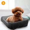 Pet Dog Bed Soft Warm Fleece Puppy Cozy Nest Sofa Bed Cushion Mat For S/M Dog