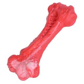 Dog Chew Toy Dog Teething with Beef Flavor Suitable for Aggressive Chewers (Option: RedWhite_S)