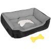 Pet Dog Bed Soft Warm Fleece Puppy Cozy Nest Sofa Bed Cushion Mat For S/M Dog