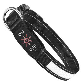 Waterproof Light Up LED Dog Collar (Option: L)