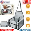Dog Booster Car Seat Foldable Pet Travel Carrier w/ Clip-on Safety Leash for up to 20Lbs